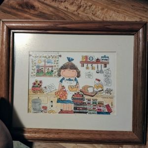 Vintage Cartoon Print of Baker by Gay Felton